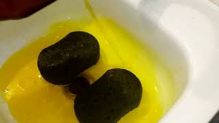 Black sponges yellow foam ASMR 😍😍😍 [upl. by Riatsila769]