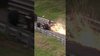 Matthew Ryder HUGE CRASH at Shelsley Walsh Hillclimb 020624 crash hillclimbracing cars [upl. by Eibbed]