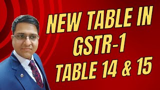 Important Update in GSTR 1  Table 14 amp Table 15 of GSTR 1 Analysis [upl. by Yuria]