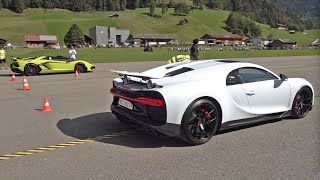 BEST OF HYPERCARS DRAG RACES BUGATTI PAGANI FERRARI LAMBORGHINI KOENIGSEGG [upl. by Artiek]