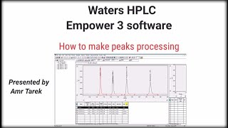 Empower 3 software waters HPLC quotHow to make peaks processingquot [upl. by Einaffets]