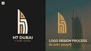 Design Your Logo In Any Shape Like This  Adobe Illustrator Tutorial [upl. by Renato156]