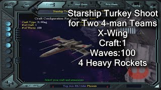 Xwing vs TIE Fighter  Starship Turkey Shoot for Two 4man Teams  XWing [upl. by Seif]