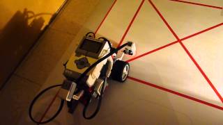 EV3 rijdt een vierkant via gyro sensor [upl. by Yrocaj]