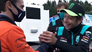 Senangnya Valentino Rossi saat bertemu Dani Pedrosa [upl. by Kosiur720]