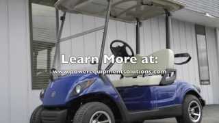 2013 Yamaha DRIVE PTV FuelInjected Gas Golf Car Tanzanite Blue [upl. by Rogergcam]