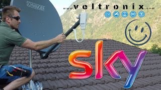 Come montare un antenna parabolica per MySky sul tetto  Soluzione per problemi di ricezione [upl. by Tannie]