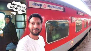 LTT MumbaiGorakhpur Kushinagar Express Train Journey •Kuch toh Sharam karo• 😠 [upl. by Aihsar]