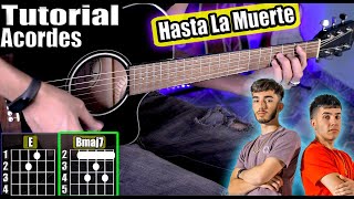 Hasta La Muerte  Eslabón Armado Ft Iván Cornejo  Tutorial  Acordes  Como tocar en Guitarra [upl. by Eilyk]