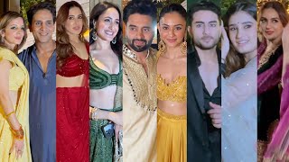 Ibrahim Ali Khan Rakul Preet Rasha Thadani Pragya Jaiswal Huma Qureshi Jackky At Diwali Party [upl. by Belldame]