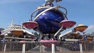 Orbitron at Hong Kong Disneyland  Spinning Flying Saucers Ride in Tomorrowland [upl. by Fanchette318]