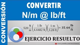 Conversión Nm a lbft [upl. by Travax]