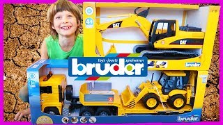 Bruder JCB Backhoe or Excavator Which Construction Truck Should We Get [upl. by Mikol]