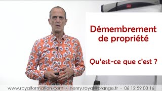 Le démembrement de propriété questce que cest [upl. by Hueston814]