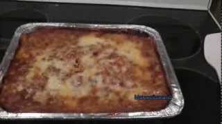 cooking a store bought lasagna maxwellsworld [upl. by Moazami3]