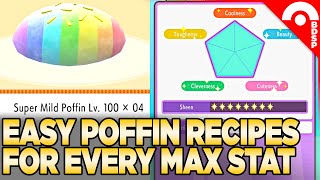 Easy Poffin Recipes for Every Stat Pokemon Brilliant Diamond amp Shining Pearl [upl. by Russel]