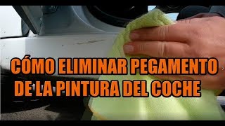 Detailing en 2 minutos  Cómo eliminar pegamento de la pintura del coche [upl. by Busiek388]