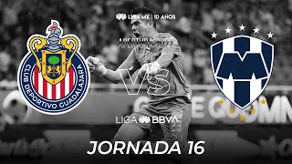 Resumen  Chivas vs Rayados  Liga BBVA MX  Apertura 2022  Jornada 10 [upl. by Llehcram]