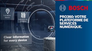 Bosch Professional PRO360  Votre plateforme de services numérique [upl. by Ynnej27]