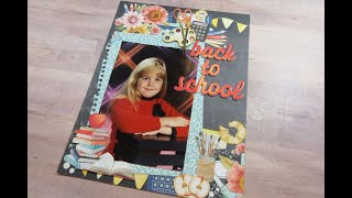 Back to School  Scrapbook Process Video  Mintay [upl. by Lexa]