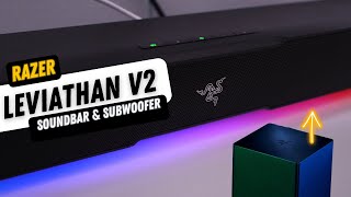 Razer Leviathan V2 Soundbar with Subwoofer Unboxing amp Review [upl. by Ltsyrk]