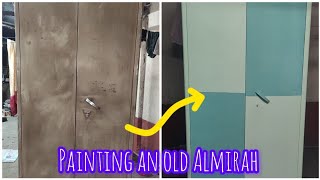 Painting  Restoring an old metal almirah diy painting diyideas pune cupboarddesign nerolac [upl. by Dove]