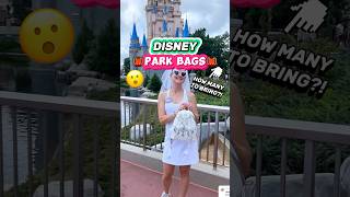 How Many Disney Park Bags SHOULD You Bring 🤔🎒Packing Tips [upl. by Eerazed]