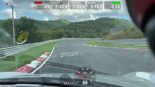 Porsche 718 Spyder chasing 9912 Gt3RS on the Nordschleife  723 BTG [upl. by Illil55]