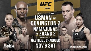 UFC 268 LIVE USMAN VS COVINGTON 2 LIVESTREAM amp FULL FIGHT COMPANION [upl. by Shing]