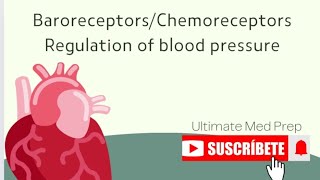 Regulation of blood pressure  baroreceptor reflex  chemoreceptor reflex  USMLE Ultimatemedprep [upl. by Scevor]