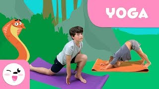 YOGA para niños  El saludo al Sol y Yoga con animales  Recopilación [upl. by Assilanna]