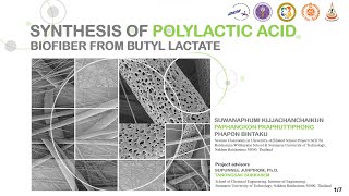 WYSII 2024 Synthesis of Polylactic Acid Biofiber from Butyl Lactate [upl. by Aryl101]