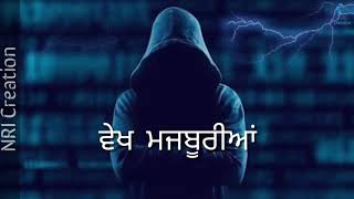 Changa Mada Time New Punjabi Song Whatsapp Status  NRI Creations [upl. by Adiahs]