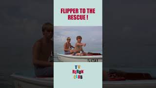 Flipper capsizes a boat 🐬 TVRerunClub Flipper Adventure [upl. by Sielen]