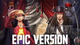 One Piece x Pirates of The Caribbean  EPIC MASHUP Overtaken x Hes a Pirate [upl. by Ecnahs148]