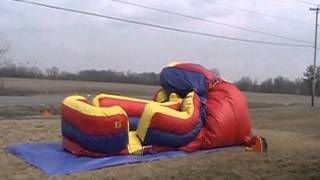 Dry Slide Inflation  Fishers Bounce House Rentals [upl. by Lever]