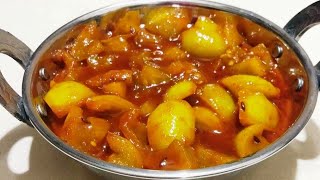 कच्चे टमाटर की सब्जी बनाने की विधि  Green Tomato Sabji [upl. by Trini]