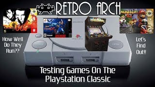 Playstation Classic Running N64  Snes  Mame using RetroArch  Pleasantly Surprised [upl. by Chicky964]