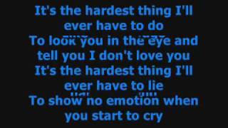 The Hardest Thing  98 Degrees Lyrics [upl. by Gavrila973]