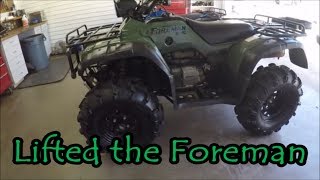 Honda Foreman 450 Lift Kit Installed [upl. by Nillek369]