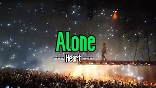 Alone KARAOKE  Heart [upl. by Yajnas]