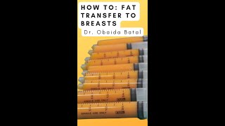 Dr Obaida Batal explains his method for fat transfer to breasts augmentation [upl. by Hannazus]