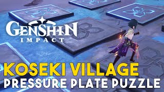 Genshin Impact Koseki Village Pressure Plate Puzzle Solution On Seirai Island [upl. by Neeluj]