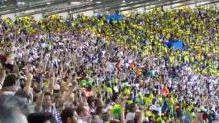 Third and fourth German goals celebration in the stadium in a single quick shot [upl. by Tillford]