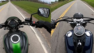 Kawasaki Vulcan S 650 VS Harley Softail Slim 107 [upl. by Wyon]