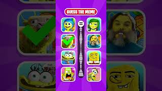 Guess Meme Song Minecraft Movie amp Inside Out 2 Movie Sing Spongebob Theme meme spongebob shorts [upl. by Hibben602]