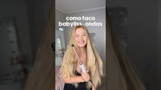 Ondas com babyliss🎀 Part 1 onduladas curlyhair blonde babyliss ondas 💆🏼‍♀️ [upl. by Berthe320]