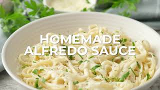 Homemade Alfredo Sauce Recipe [upl. by Lahpos]