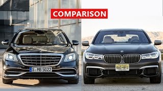 2018 MercedesBenz SClass vs 2018 BMW 7 Series Comparison  INTERIOR EXTERIOR TEST DRIVE [upl. by Aniras]