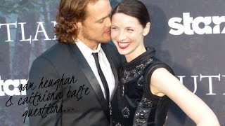 Sam Heughan amp Caitriona hot questions  OUTLANDER [upl. by Nahraf918]